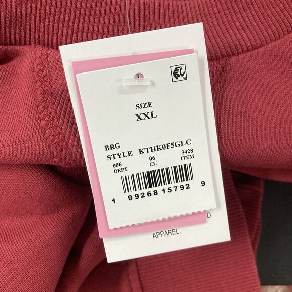 Sanrio Hello Kitty Dark Red Crewneck Sweatshirt Graphic Pullover Top SZ L - Picture 3 of 9